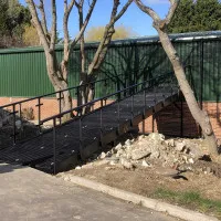 An image of a metal ramp we created